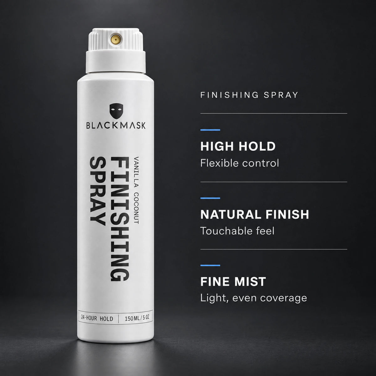 Finishing Spray benefits — high hold, natural finish and fine mist