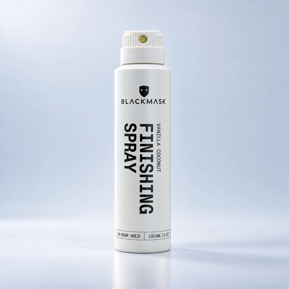BLACKMASK Finishing Spray 150 mL on a cool grey studio background