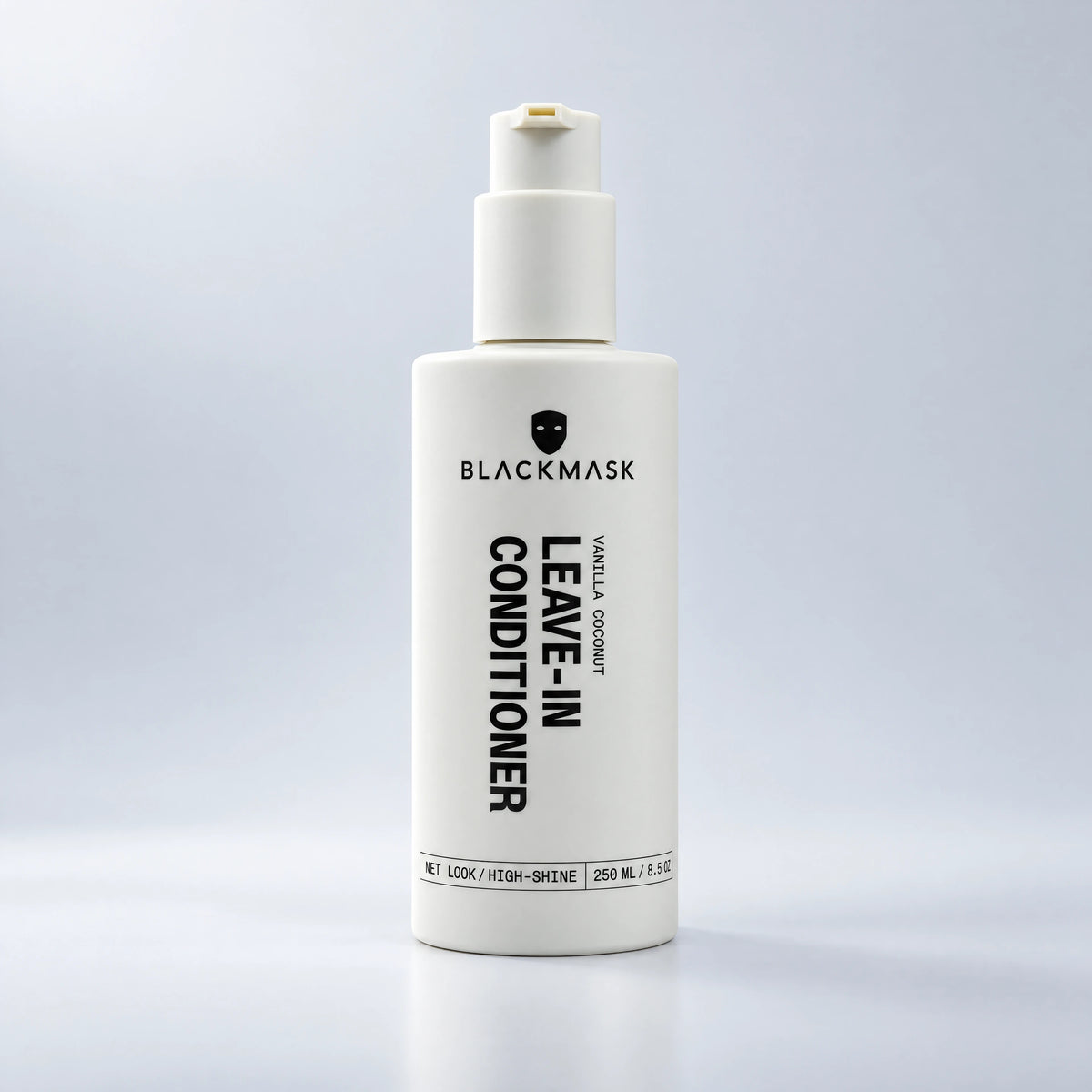 BLACKMASK Leave-in Conditioner bottle on a cool grey studio background
